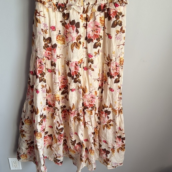 Sea NY Cream Esme Short Sleeve Smocked Midi Dress 6 - Picture 9 of 13